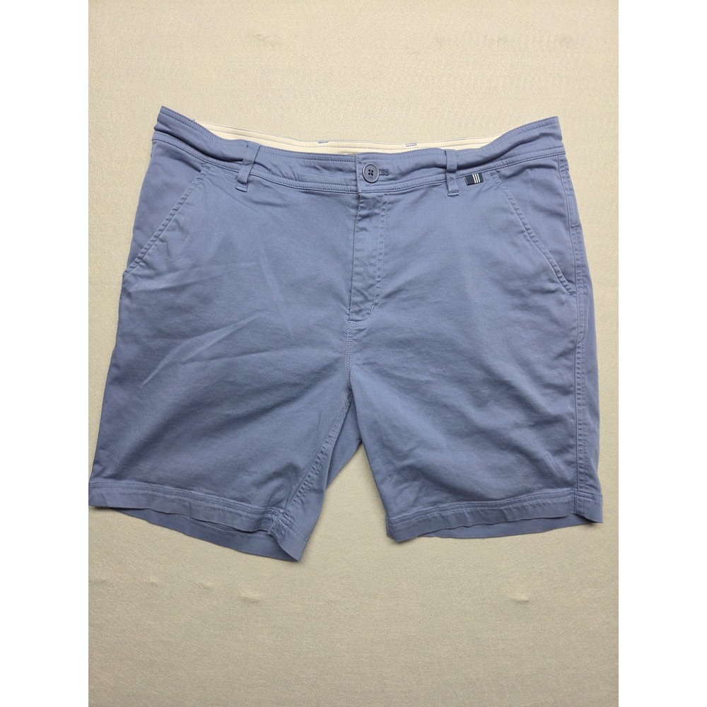 LIVE FOREVER GOLF Mens Golf Size 34 Light Blue 8" Inseam Flat Front Shorts